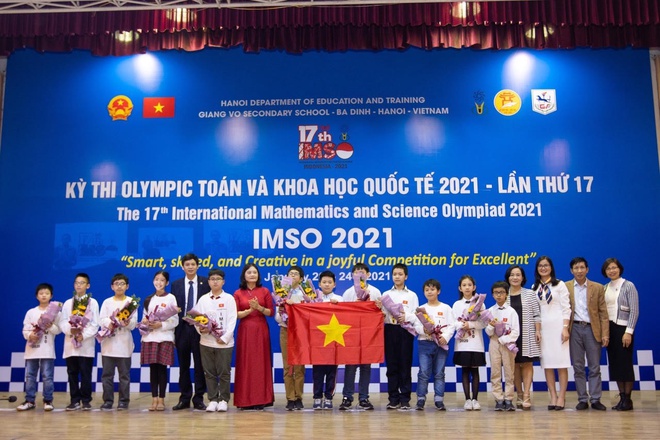 20 học sinh Việt Nam đoạt huy chương Olympic Toán và Khoa học quốc tế