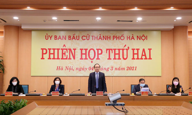 Ủy ban Bầu cử thành phố Hà Nội họp phiên thứ hai