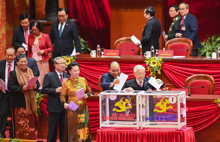 Đại hội XIII của Đảng tiến hành bỏ phiếu bầu Ban Chấp hành Trung ương
